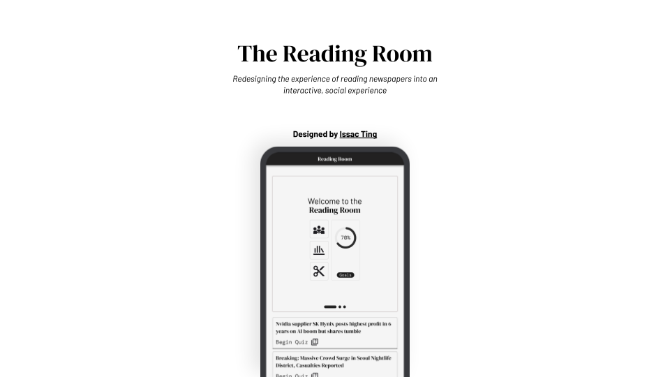 Reading Room App Interface