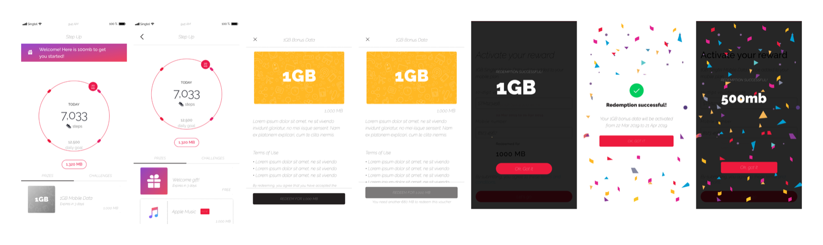 Design techniques used for feedback loops and visual gratification